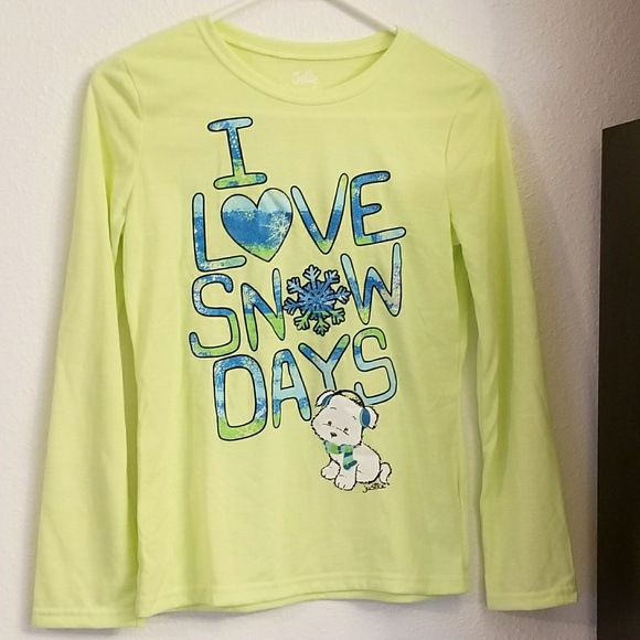 Justice Other - Justice I LOVE SNOW DAYS Sleep Wear Top Girls 12